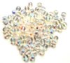 100 6mm Transparent Crystal AB Round Glass Beads